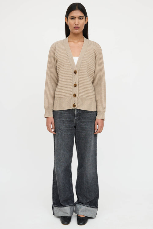 Stella McCartney Cashmere Ribbed Knit Cardigan