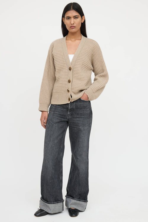 Stella McCartney Cashmere Ribbed Knit Cardigan