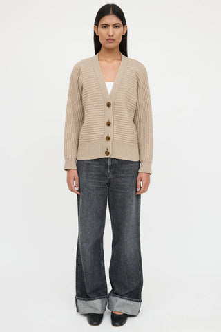 Stella McCartney Cashmere Ribbed Knit Cardigan