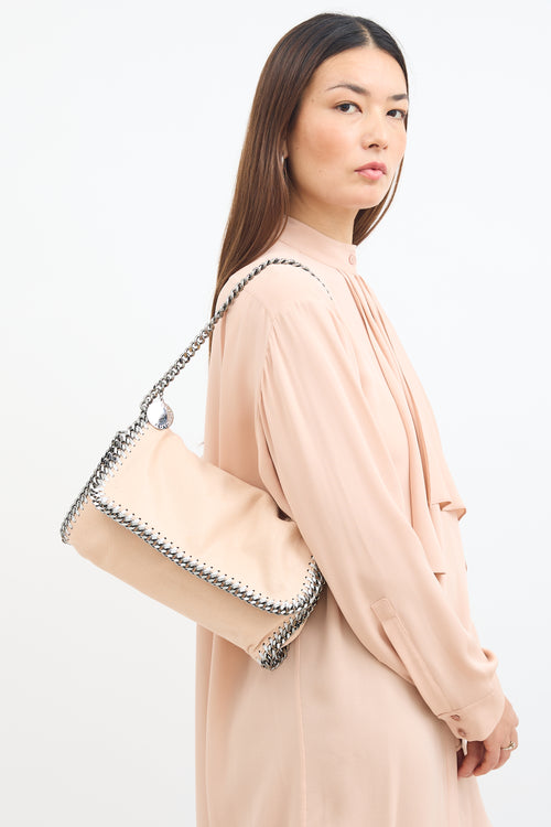 Stella McCartney Beige Falabella Flap Shoulder Bag