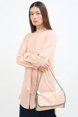 Stella McCartney Beige Falabella Flap Shoulder Bag