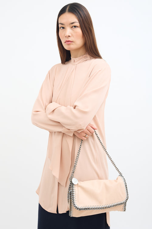 Stella McCartney Beige Falabella Flap Shoulder Bag