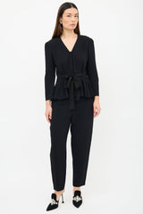 Stella McCartney Belted Peplum Jumpsuit