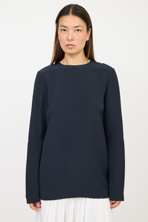 Stella McCartney Black Flared Top