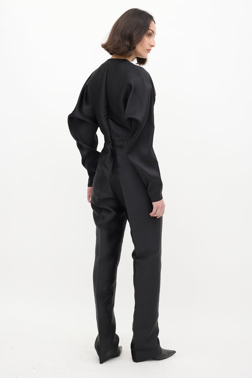 Stella McCartney Black Silk Blend Jumpsuit