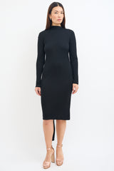 Stella McCartney Black Scarf Long Sleeve Dress