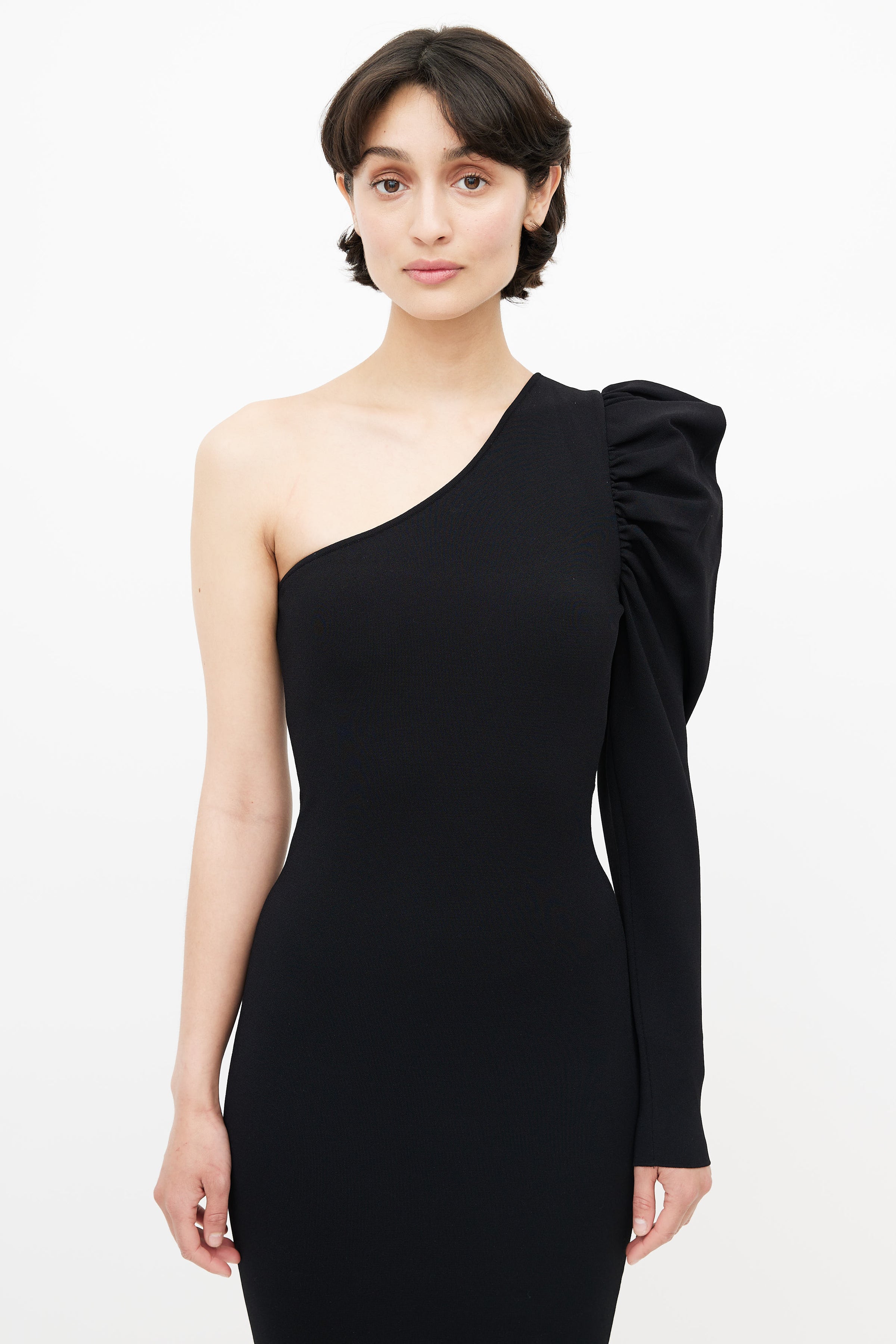 Stella McCartney // Black One Shoulder Dress VSP Consignment Stella McCartney // Black One Shoulder Dress VSP Consignment