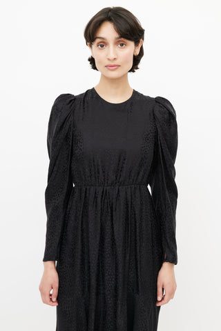 Stella McCartney Black Print Jacquard Dress