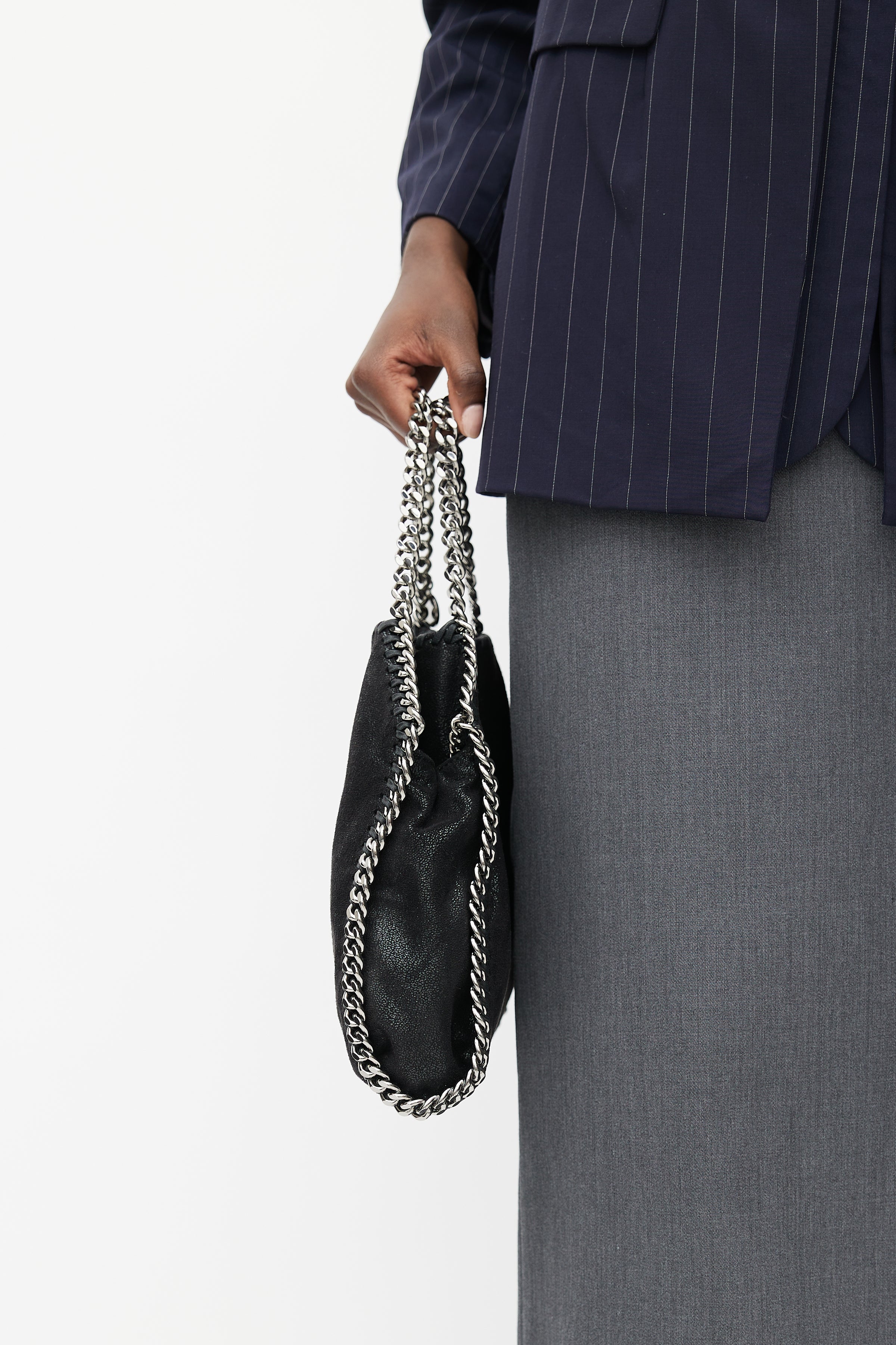 falabella mini backpack silver Stella McCartney // Black & Silver Small Falabella Bag – VSP Consignment