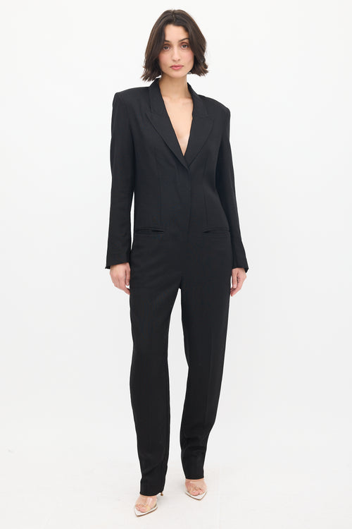 Stella McCartney Black Tuxedo Tailored Jumpsuit