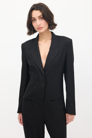 Stella McCartney Black Tuxedo Tailored Jumpsuit