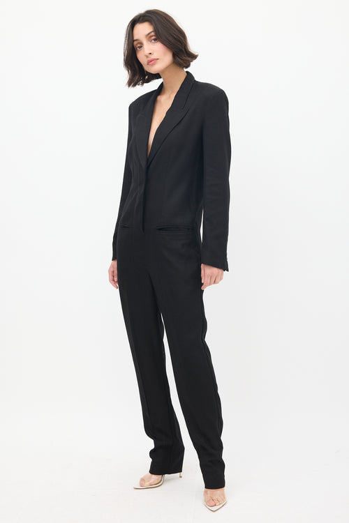 Stella McCartney Black Tuxedo Tailored Jumpsuit