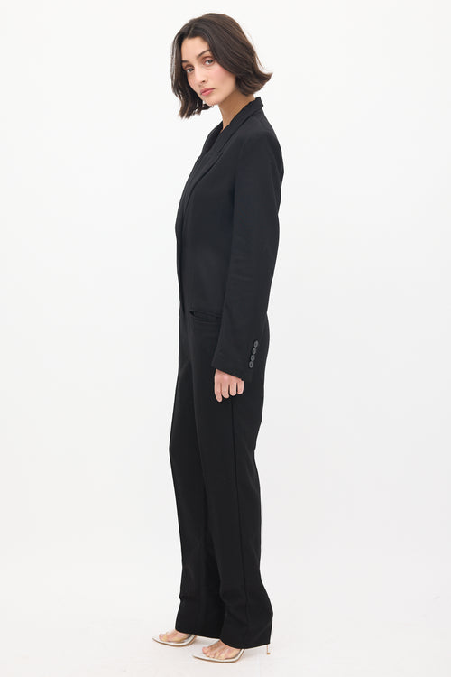 Stella McCartney Black Tuxedo Tailored Jumpsuit