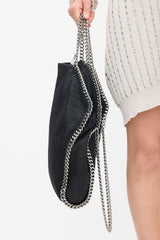 Stella McCartney Black Vegan Large Falabella Tote Bag
