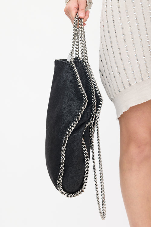 Stella McCartney Black Vegan Large Falabella Tote Bag