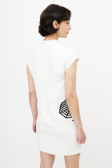 Stella McCartney Black & White Tuille Bow Dress