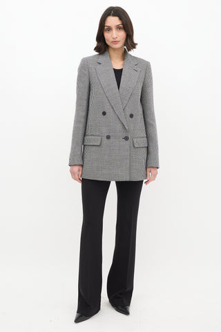 Stella McCartney Black & White Houndstooth Blazer