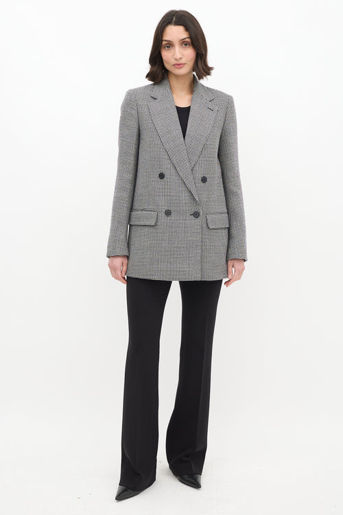 Stella McCartney Black & White Houndstooth Blazer