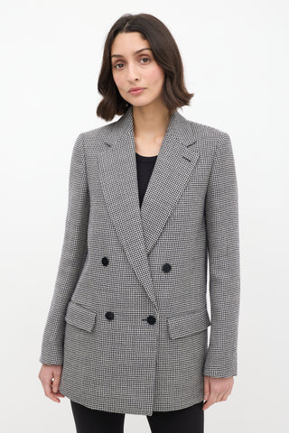 Stella McCartney Black & White Houndstooth Blazer