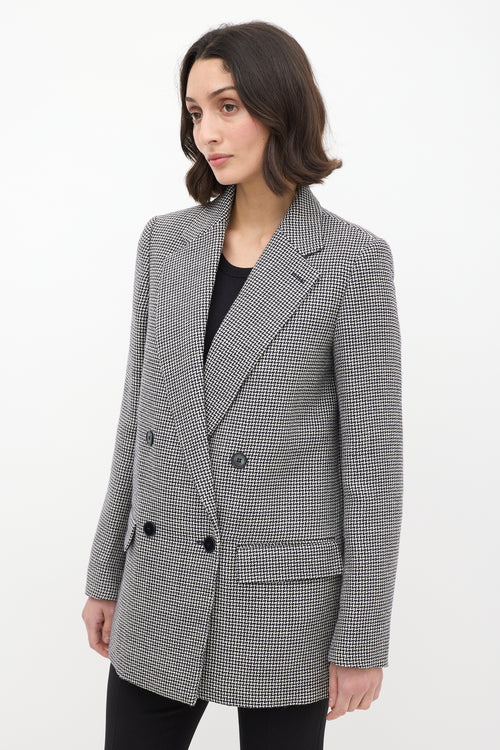 Stella McCartney Black & White Houndstooth Blazer