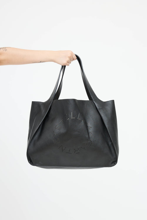 Stella McCartney Leather Logo Tote Bag