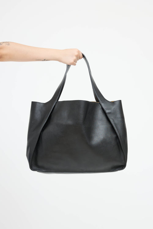 Stella McCartney Leather Logo Tote Bag