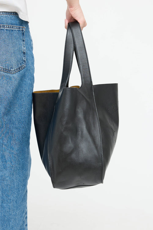 Stella McCartney Leather Logo Tote Bag