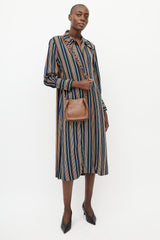 Stella McCartney Brown Stella Logo Faux Leather Bag
