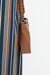 Stella McCartney Brown Stella Logo Faux Leather Bag