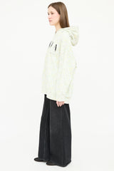 Stella McCartney Floral Flocked Logo Hoodie