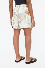 Stella McCartney X Yoshitomo Nara Print Silk Shorts