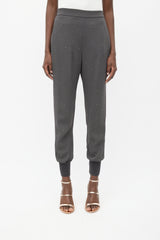 Stella McCartney Grey & Gold Rhinestone Jogger