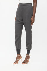 Stella McCartney Grey & Gold Rhinestone Jogger