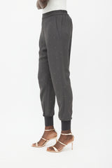 Stella McCartney Grey & Gold Rhinestone Jogger
