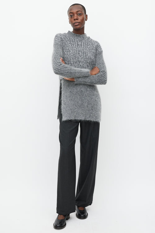 Stella McCartney Grey Mohair Layered Sweater