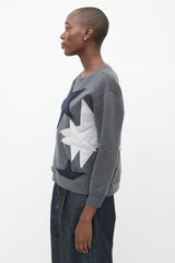 Stella McCartney Grey & Multicolour Star Sweatshirt