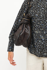 Stella McCartney Navy & Grey Zip Tote Bag