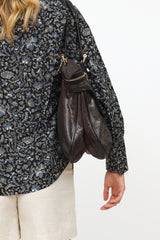 Stella McCartney Navy & Grey Zip Tote Bag