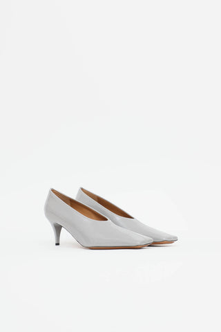 Stella McCartney Patent Square Toe Pump
