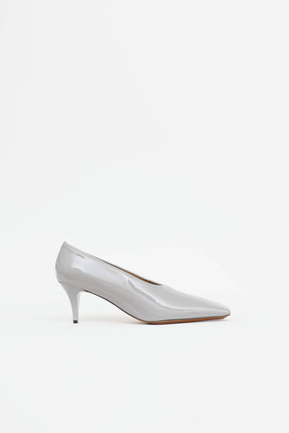 Stella McCartney Patent Square Toe Pump