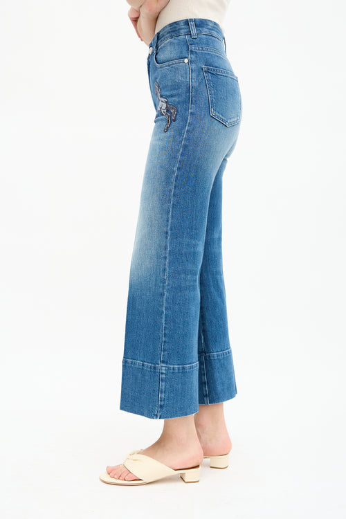 Stella McCartney Horse Appliqué Jeans
