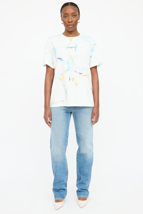 Stella McCartney Marbled Logo T-Shirt