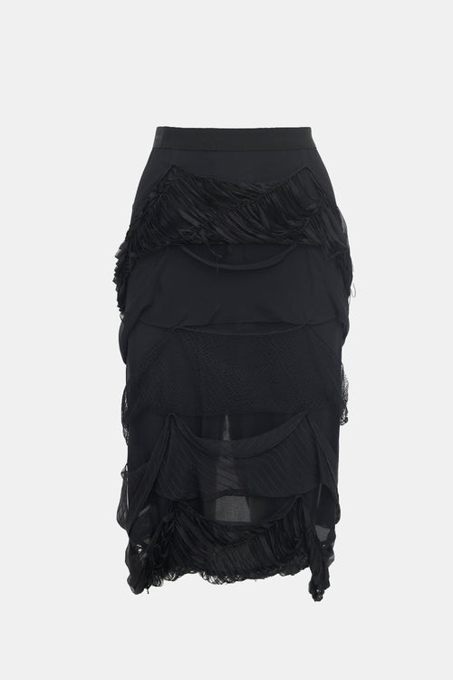 Stella McCartney Mixed Texture Skirt
