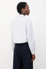 Stella McCartney Multi-Stripe Cropped Shirt