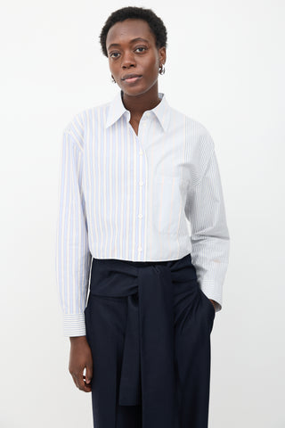 Stella McCartney Multi-Stripe Cropped Shirt