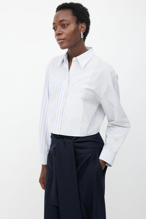 Stella McCartney Multi-Stripe Cropped Shirt