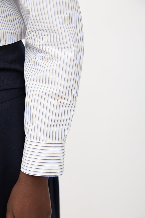 Stella McCartney Multi-Stripe Cropped Shirt