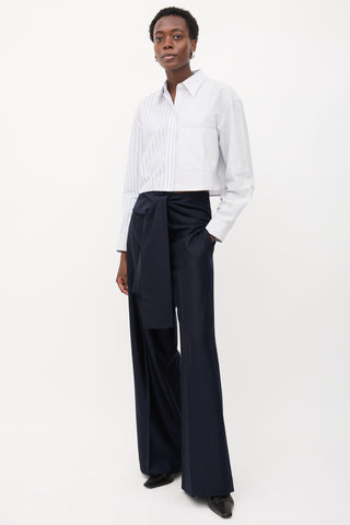 Stella McCartney Multi-Stripe Cropped Shirt