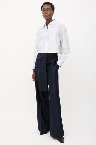 Stella McCartney Multi-Stripe Cropped Shirt