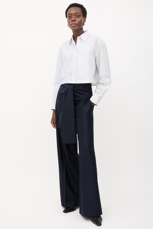 Stella McCartney Multi-Stripe Cropped Shirt